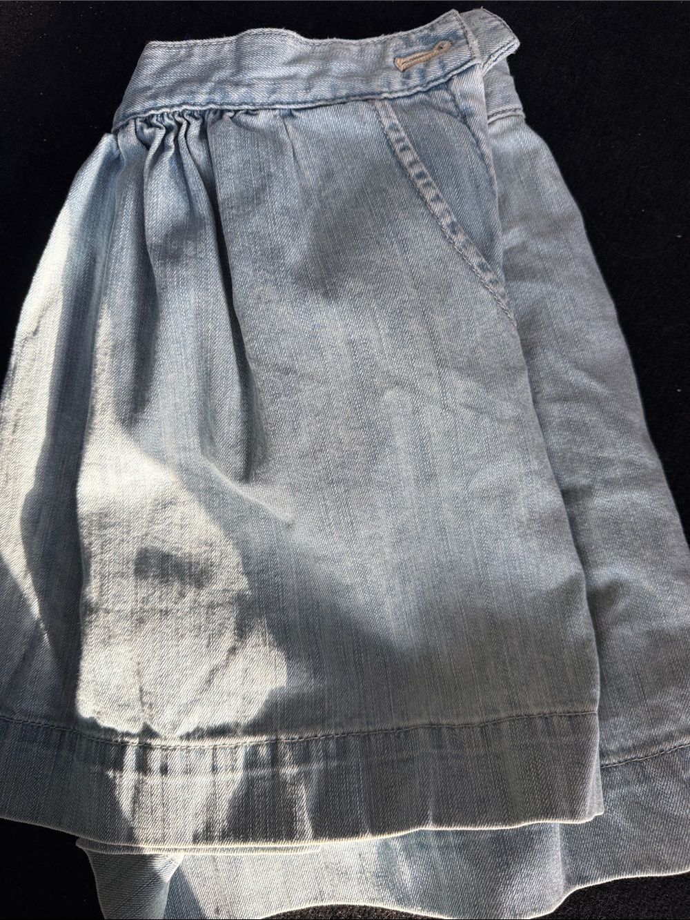 Madewell Light Blue Denim Mini Skirt